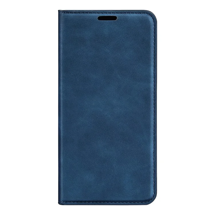 For OnePlus Ace 2 5G / 11R 5G Skin-touch Stand Wallet Case PU Leather Flip Phone Cover - Blue