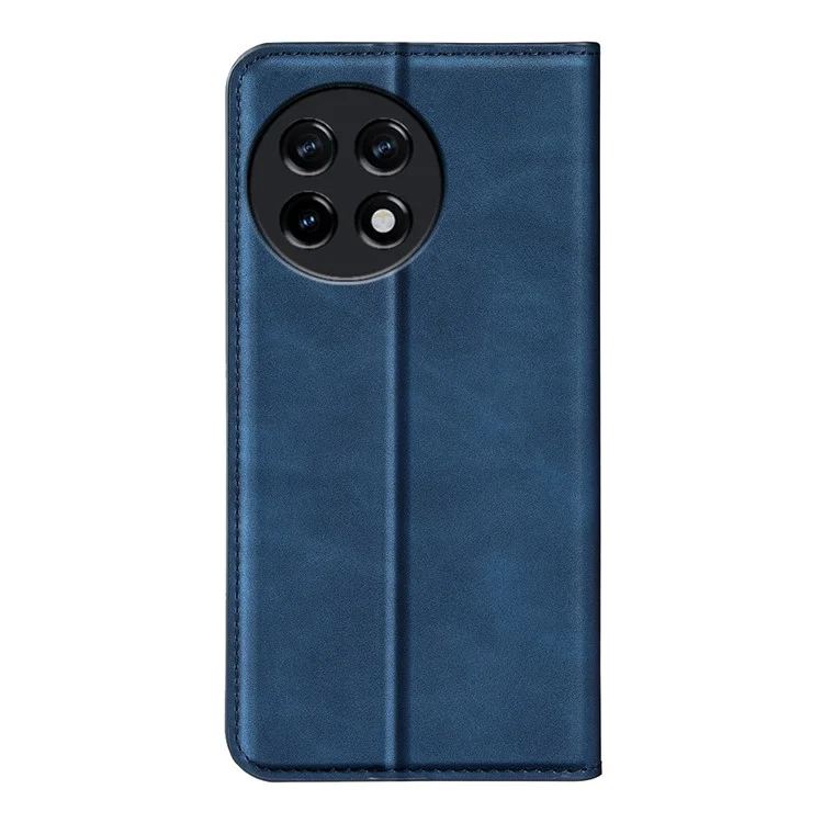For OnePlus Ace 2 5G / 11R 5G Skin-touch Stand Wallet Case PU Leather Flip Phone Cover - Blue