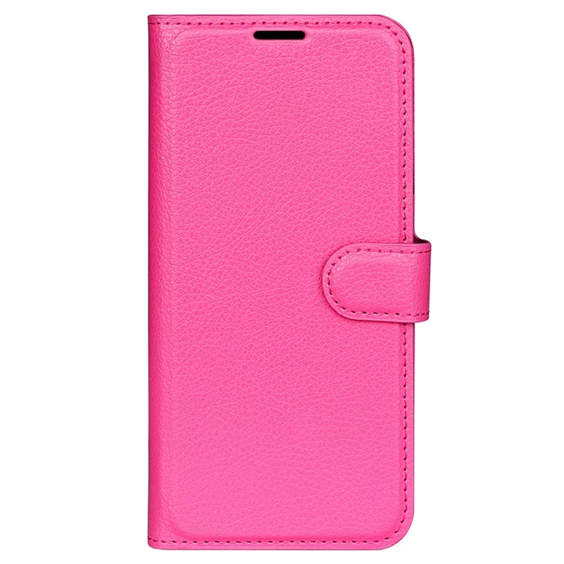 Cell Phone Case Bag for Honor X8a 4G , Litchi Texture Wallet Leather Stand Phone Cover - Rose