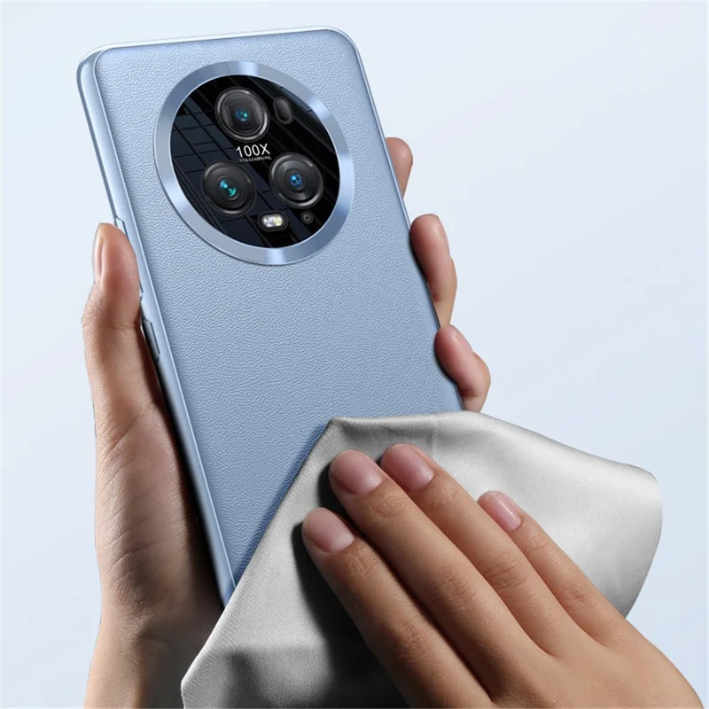 For Honor Magic5 Pro Anti-scratch Phone Case with Metal Lens Design Camera Protection Phone Cover (2nd Gen) - Blue