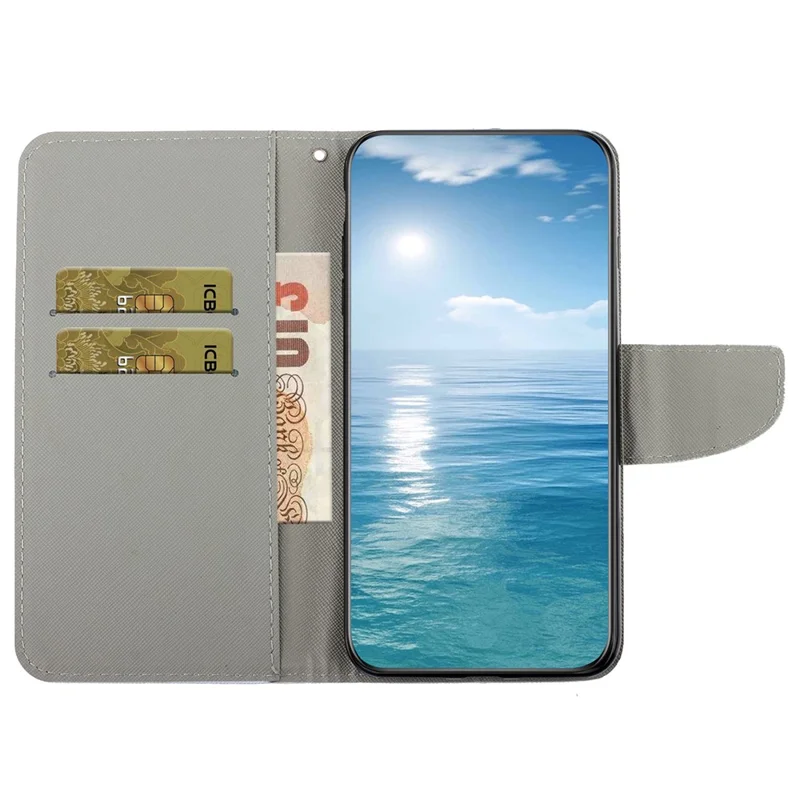 For Xiaomi Redmi Note 12 Pro 5G / Note 12 Pro Speed 5G / Poco X5 Pro 5G Leather Pattern Wallet Stand Phone Case - Purple Butterflies