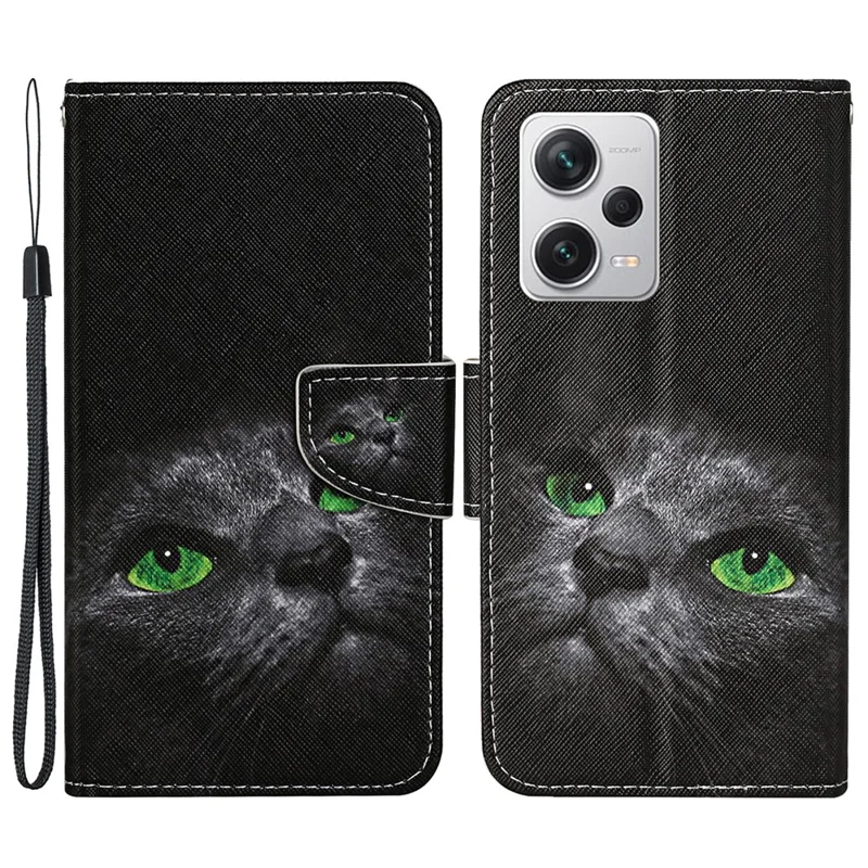 Per Xiaomi Redmi Note 12 Pro 5G / Note 12 Pro Speed 5G / Poco X5 Pro 5G Custodia Portafoglio in Pelle con Supporto - Gatto