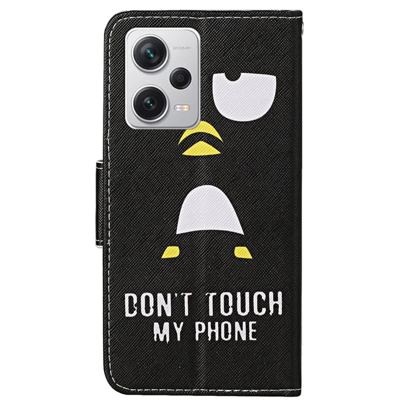 For Xiaomi Redmi Note 12 Pro 5G / Note 12 Pro Speed 5G / Poco X5 Pro 5G Leather Pattern Wallet Stand Phone Case - Penguin