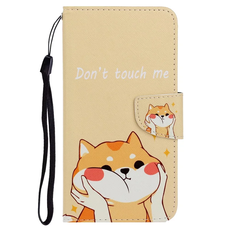 For Xiaomi Redmi Note 12 Pro 5G / Note 12 Pro Speed 5G / Poco X5 Pro 5G Leather Pattern Wallet Stand Phone Case - Shiba Dog