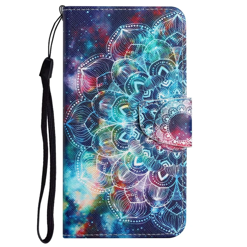 For Xiaomi Redmi Note 12 Pro 5G / Note 12 Pro Speed 5G / Poco X5 Pro 5G Leather Pattern Wallet Stand Phone Case - Starry Sky  /  Mandala