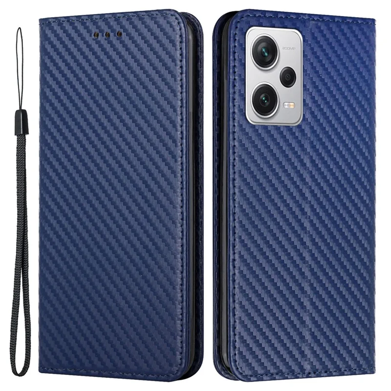 Para Xiaomi Poco X5 Pro 5g / Redmi Nota 12 Pro 5g / Nota 12 Propação Pro Velocidade 5G Capa de Capela - Azul