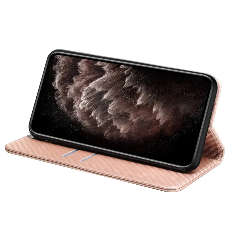 Per Xiaomi Poco X5 Pro 5G / Redmi Note 12 Pro 5G / Note 12 Pro Speed 5G Custodia in pelle con supporto - Oro rosa