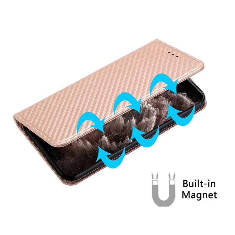 Per Xiaomi Poco X5 Pro 5G / Redmi Note 12 Pro 5G / Note 12 Pro Speed 5G Custodia in pelle con supporto - Oro rosa