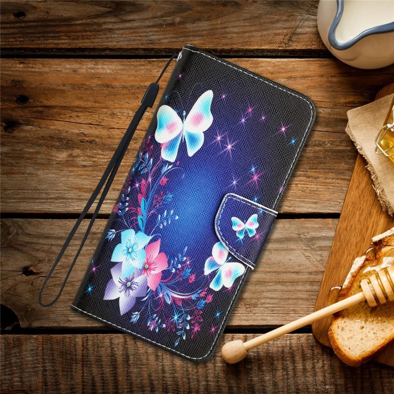 For Xiaomi Redmi Note 12 Pro 5G / Note 12 Pro Speed 5G / Poco X5 Pro 5G PU Leather Stand Pattern Phone Case with Wallet - Butterfly