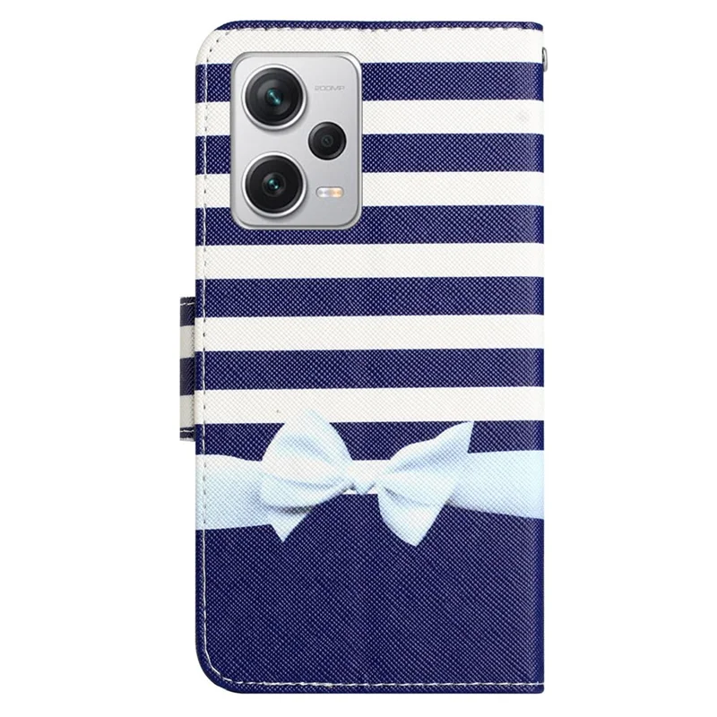 For Xiaomi Redmi Note 12 Pro 5G / Note 12 Pro Speed 5G / Poco X5 Pro 5G PU Leather Stand Pattern Phone Case with Wallet - Bowknot