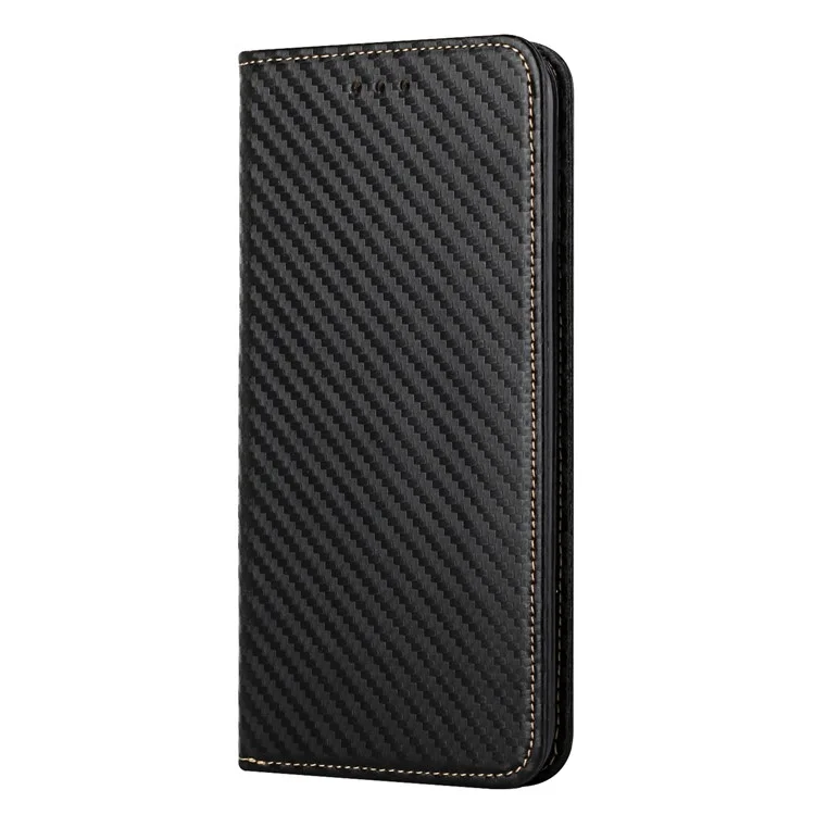 For Samsung Galaxy A24 4G (162.1 x 77.6 x 8.3mm) Full Protection PU Leather Phone Case Magnetic Phone Cover with Stand Wallet - Black