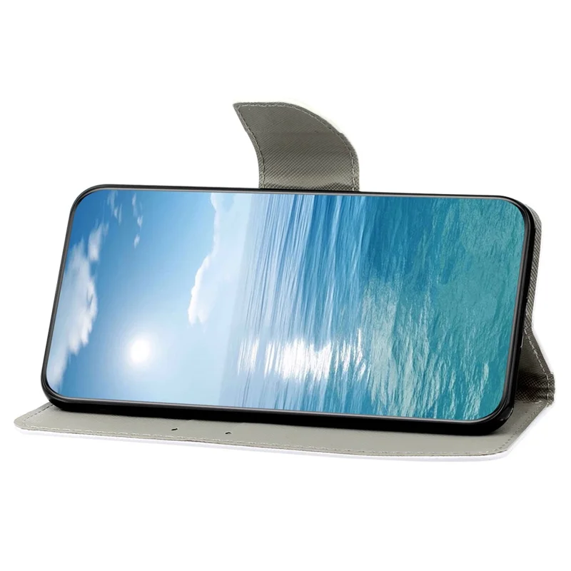 For Xiaomi Redmi Note 12 5G (Global) / (India) / (China) / Poco X5 5G PU Leather Pattern Printing Phone Case with Wallet Stand - Chrysanthemum