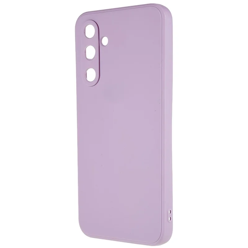For Samsung Galaxy A54 5G Straight Edge Design TPU Phone Case Precise Cutout Camera Protection Cover - Purple