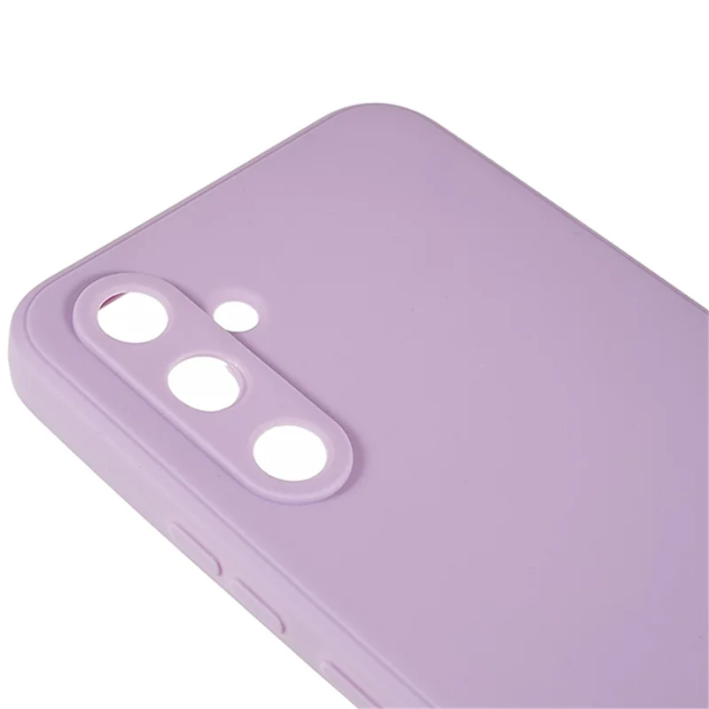 For Samsung Galaxy A54 5G Straight Edge Design TPU Phone Case Precise Cutout Camera Protection Cover - Purple