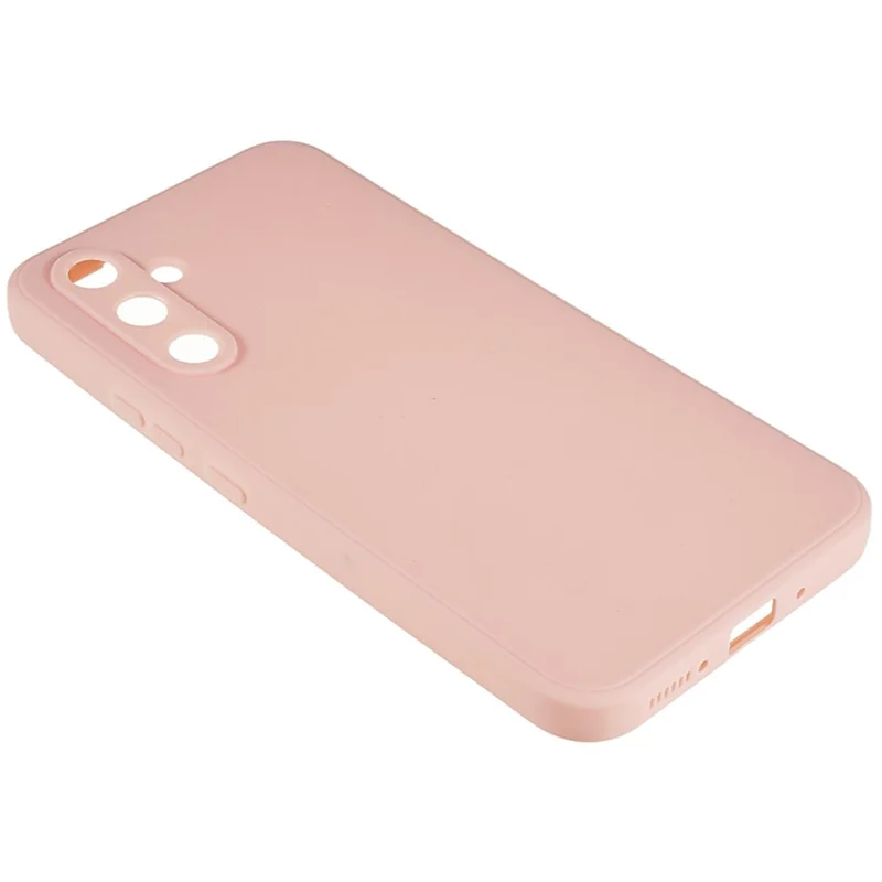 For Samsung Galaxy A54 5G Straight Edge Design TPU Phone Case Precise Cutout Camera Protection Cover - Pink