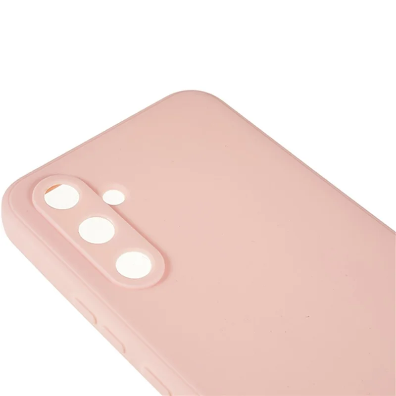 For Samsung Galaxy A54 5G Straight Edge Design TPU Phone Case Precise Cutout Camera Protection Cover - Pink