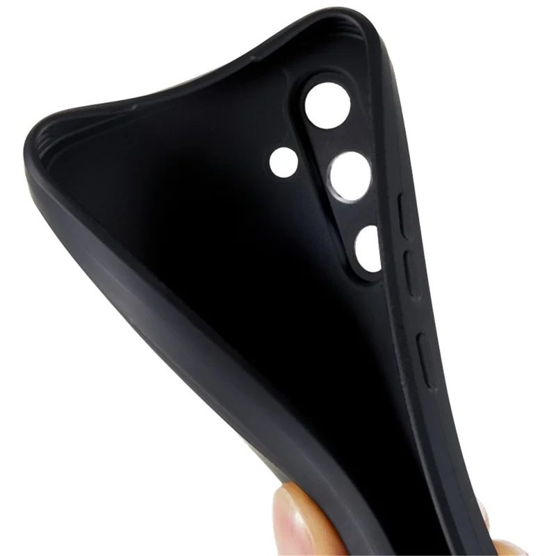 Per Samsung Galaxy A34 5G Custodia in TPU morbido Bordo diritto Taglio preciso Custodia protettiva - Nero
