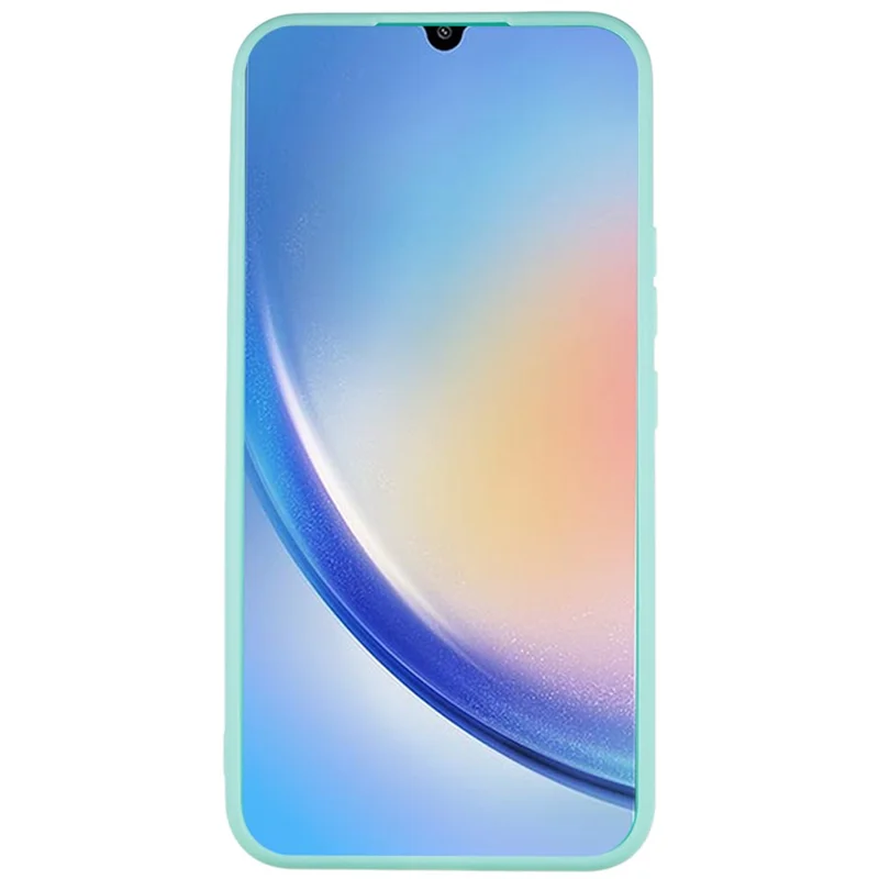 Per Samsung Galaxy A34 5G Custodia Morbida in TPU Bordo Dritto Taglio Preciso Custodia Protettiva - Verde