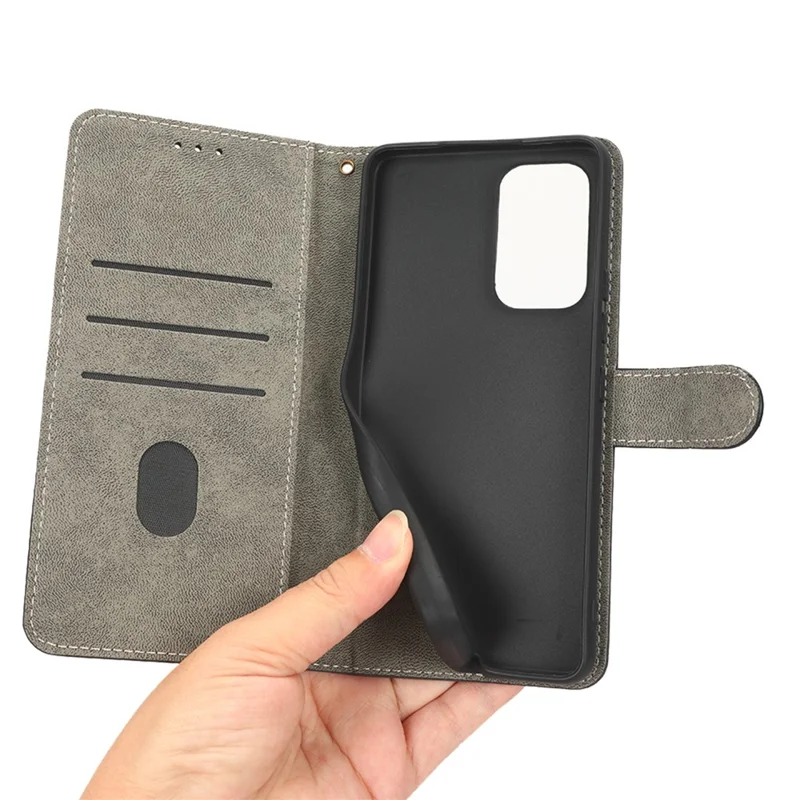 For Samsung Galaxy A53 5G Mobile Phone Case RFID Blocking Stand Wallet Leather Cover with Strap - Blue