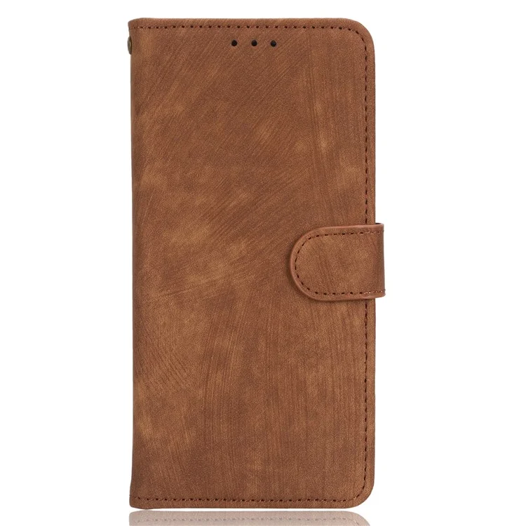 Per Motorola Moto E22 4G / E22i 4G Custodia per Cellulare RFID Blocking Stand Wallet Custodia in Pelle con Tracolla - Marrone