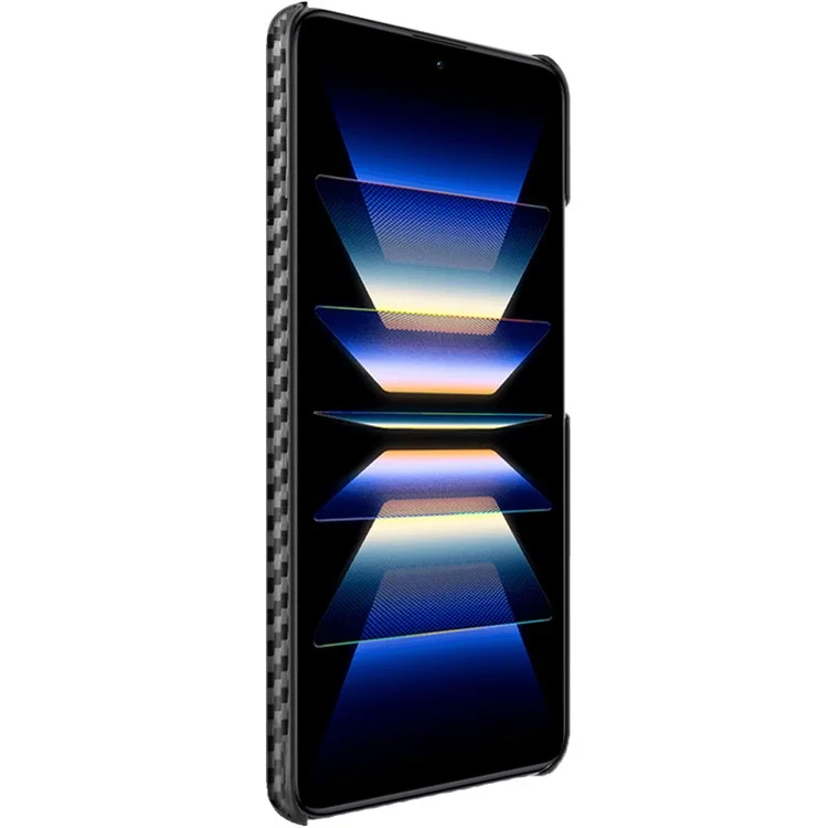 Capa de telefone IMAK Ruiyi Series para Xiaomi Poco F5 Pro 5G / Redmi K60 Pro 5G / K60 5G / Poco F5 Pro 5G, revestida de couro, com textura de fibra de carbono