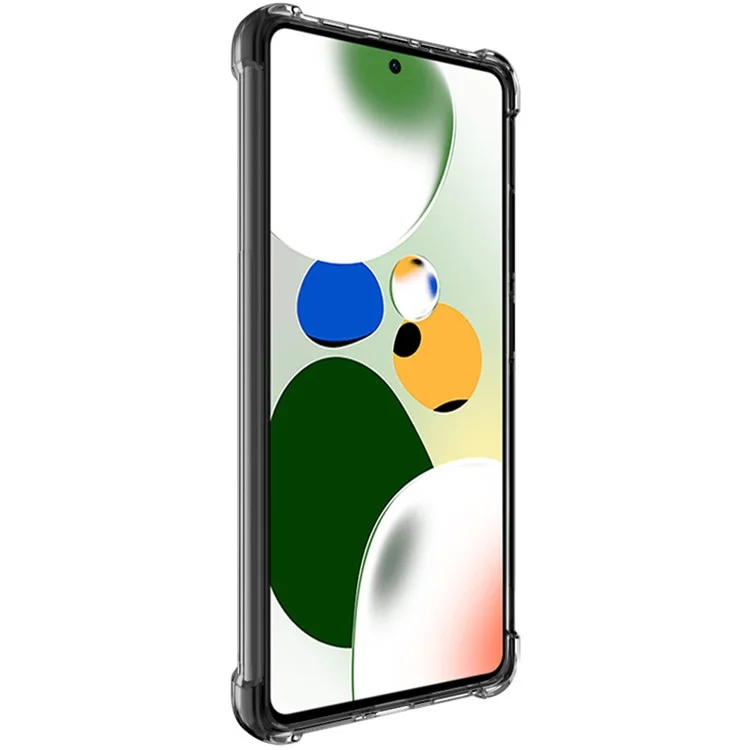 IMAK для Xiaomi Redmi Note 12 Pro Speed 5G / Poco X5 Pro 5G Чехол для телефона TPU Воздушная защита Прозрачный чехол для телефона - Прозрачный черный