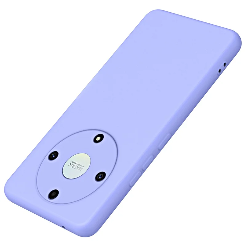 Back Cover for Honor X9a 5G / Magic5 Lite 5G 2.2mm Thickness Fiber Lining Rubberized TPU Phone Case - Purple