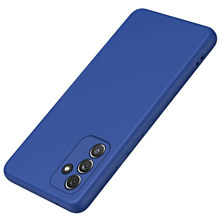 Für Samsung Galaxy A54 5G Fiber Lining Back Cover 2.2mm Dicke Rubberized TPU-Handyhülle - Blau