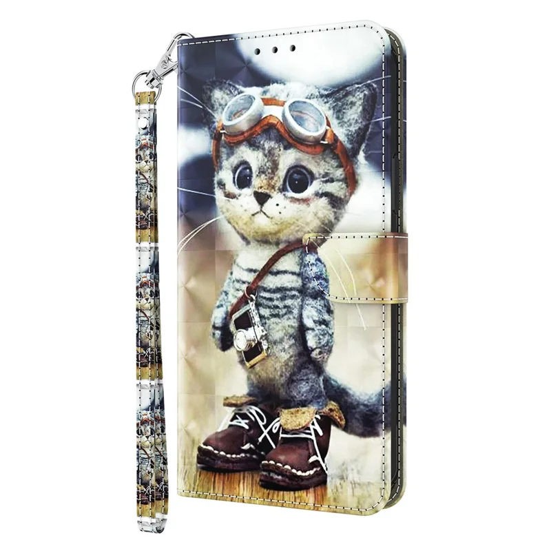Capa de Telefone Anti-queda Para Xiaomi Redmi Note 12 Pro 5G / Note 12 Pro Speed 5G / Poco X5 Pro 5G - Gato em Pé