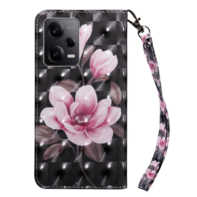 Anti-drop Phone Case For Xiaomi Redmi Note 12 Pro 5G / Note 12 Pro Speed 5G / Poco X5 Pro 5G - Pink Flower
