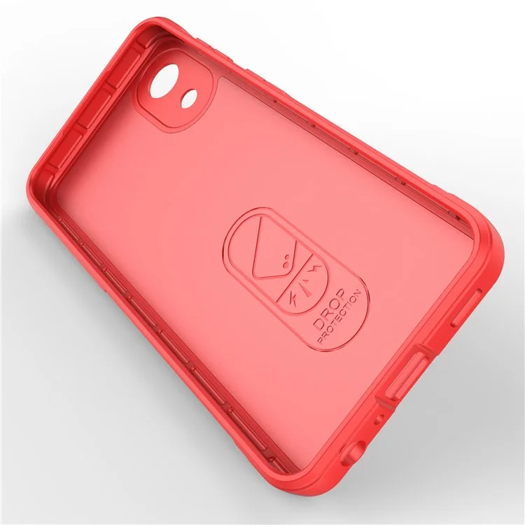 For Samsung Galaxy A03 Core TPU Back Protector Phone Case Rugged Cell Phone Cover - Red