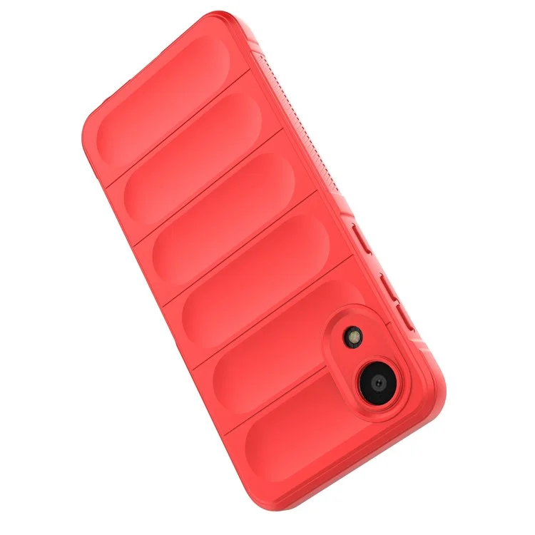 For Samsung Galaxy A03 Core TPU Back Protector Phone Case Rugged Cell Phone Cover - Red