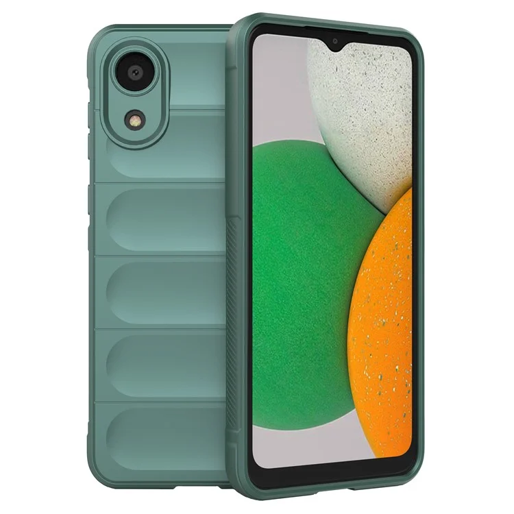 For Samsung Galaxy A03 Core TPU Back Protector Phone Case Rugged Cell Phone Cover - Green