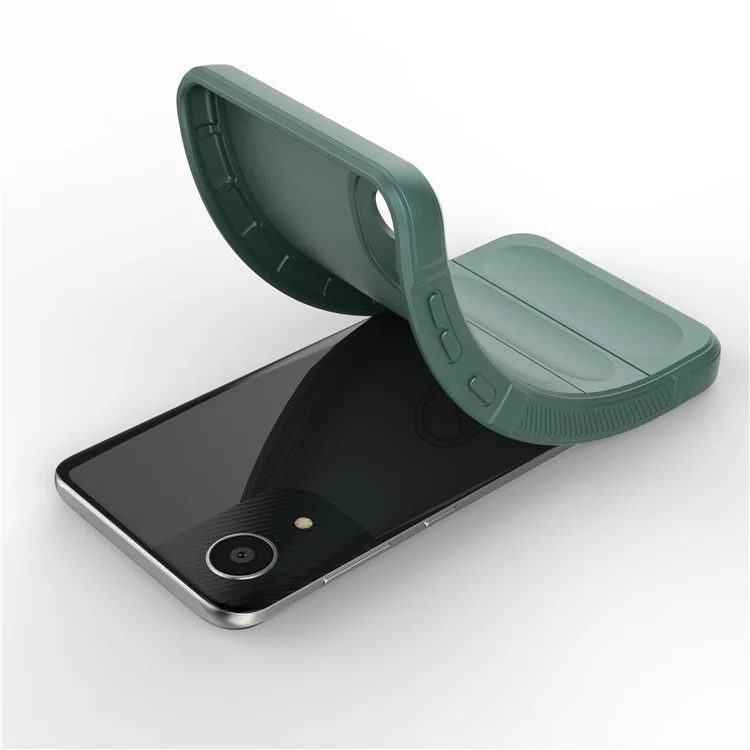 For Samsung Galaxy A03 Core TPU Back Protector Phone Case Rugged Cell Phone Cover - Green