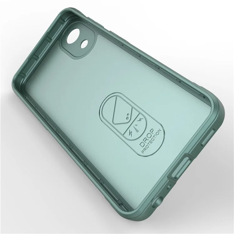 For Samsung Galaxy A03 Core TPU Back Protector Phone Case Rugged Cell Phone Cover - Green