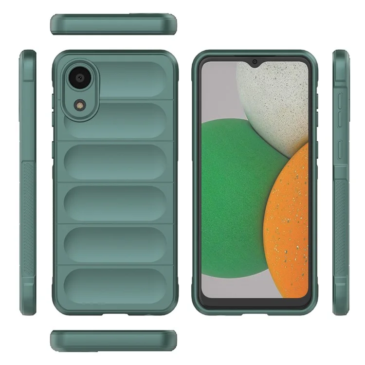 For Samsung Galaxy A03 Core TPU Back Protector Phone Case Rugged Cell Phone Cover - Green
