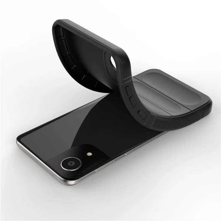 For Samsung Galaxy A03 Core TPU Back Protector Phone Case Rugged Cell Phone Cover - Light Purple