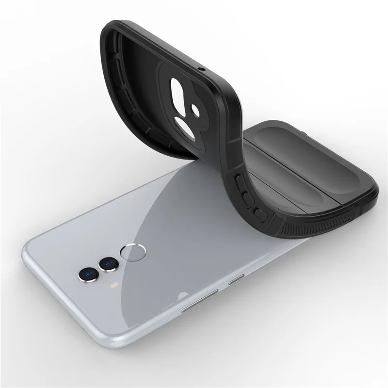 For Huawei Mate 20 Lite TPU Back Protector Phone Case Anti-fall Rugged Cell Phone Cover - Light Purple