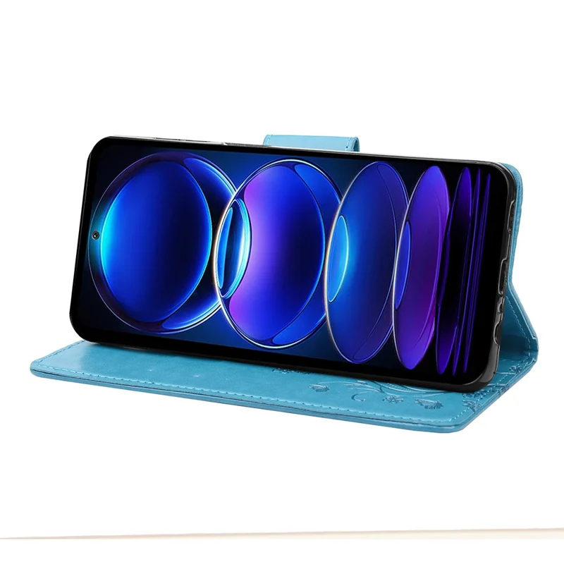 For Xiaomi Redmi Note 12 Pro 5G / Note 12 Pro Speed 5G / Poco X5 Pro 5G Wallet Phone Case Stand Leather Phone Cover - Blue
