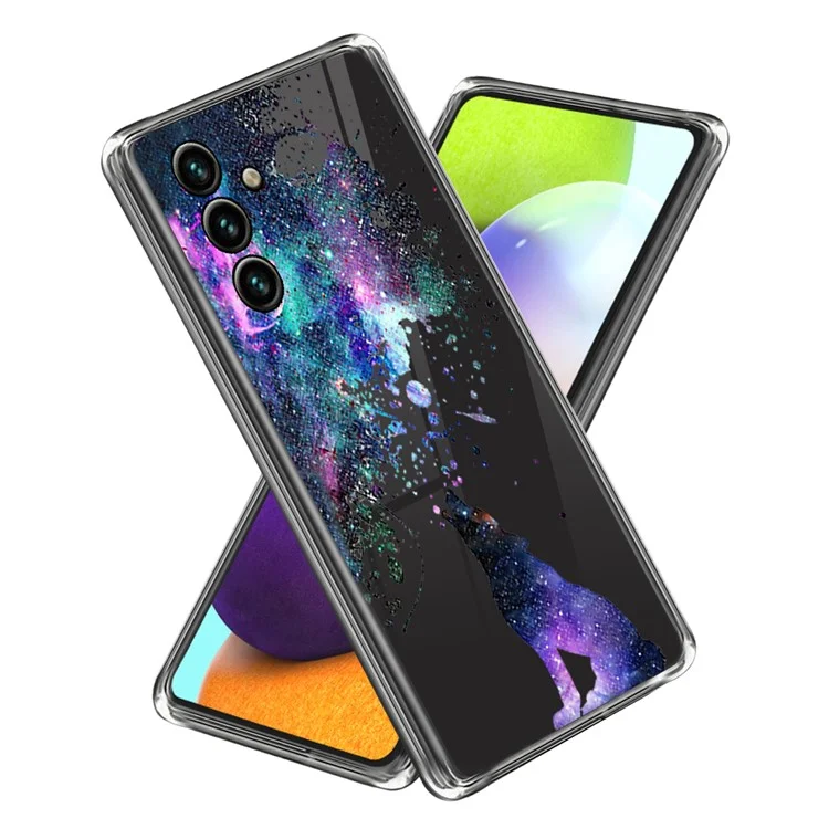 For Samsung Galaxy A54 5G Pattern Printing IMD Phone Case Soft TPU Protective Cover - Starry Sky