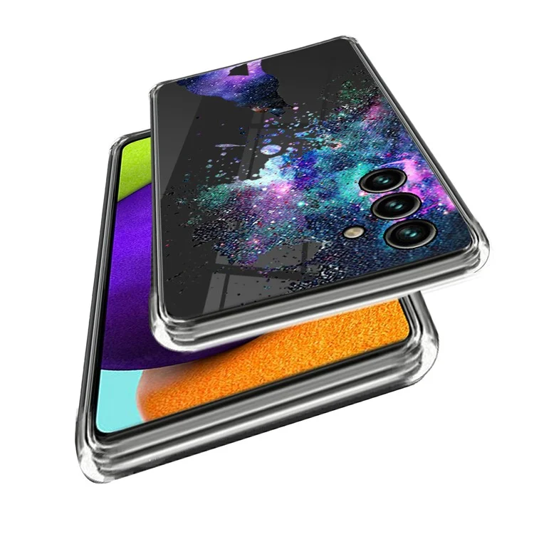 For Samsung Galaxy A54 5G Pattern Printing IMD Phone Case Soft TPU Protective Cover - Starry Sky