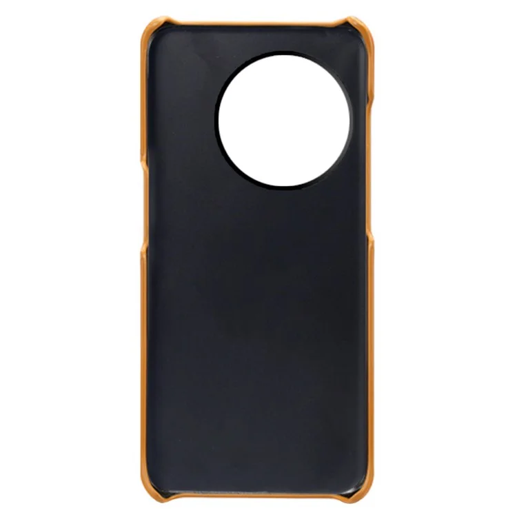 Para OnePlus 11R 5G / Ace 2 5G Anti-arañazos PU Cuero+PC Funda Móvil Textura de Ternera Funda Teléfono Móvil - Naranja