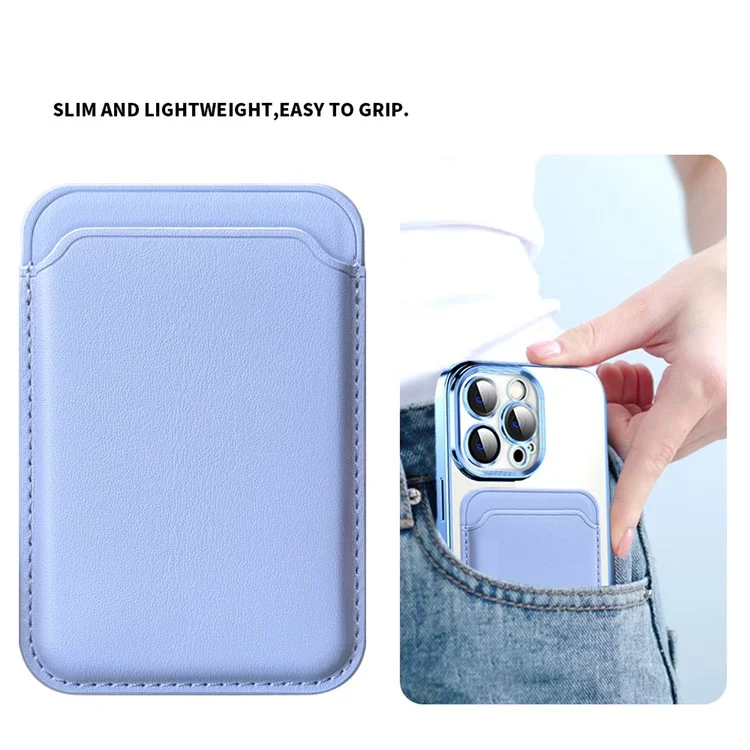 TPU + Pc-hülle Für Iphone 13 Pro Max 6,7 Zoll Anti-drogen-telefonabdeckung Magnetic Slim Case Mit Kartenbeutel - Blau