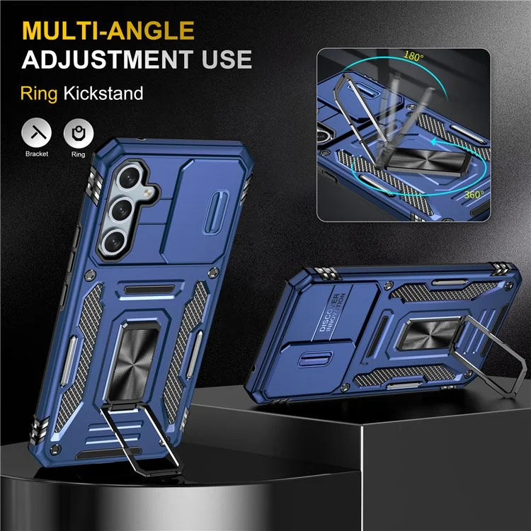 Custodia per telefono Armor Series per Samsung Galaxy A54 5G, cover per telefono antiurto in PC + TPU con supporto - Blu