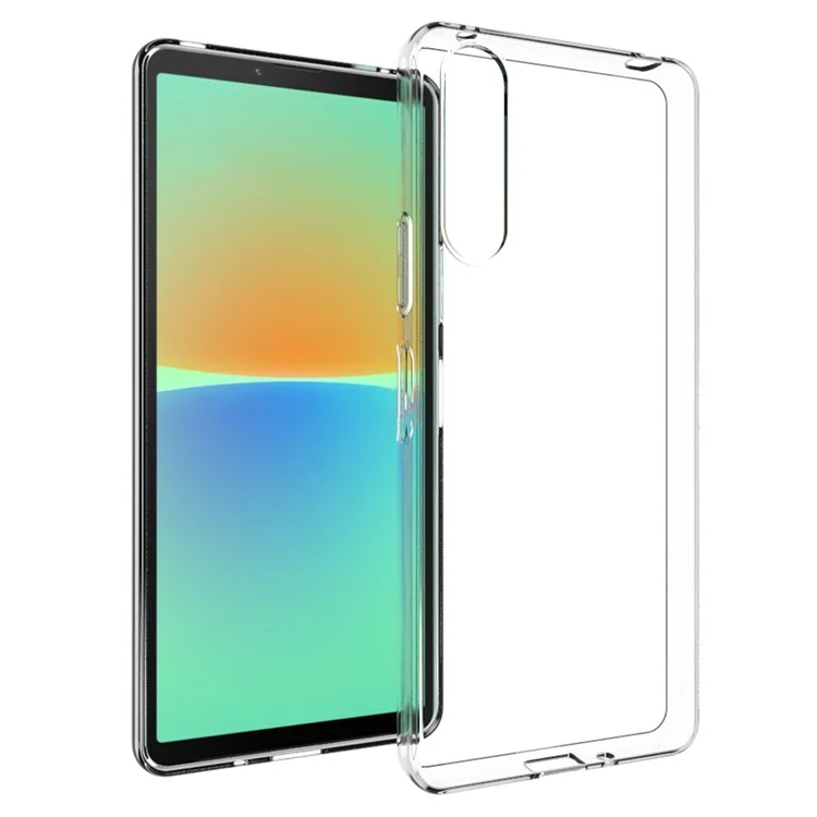 10 pièces / Paquet pour étui de téléphone portable Sony Xperia 10 V Soft TPU sans filigrane transparent