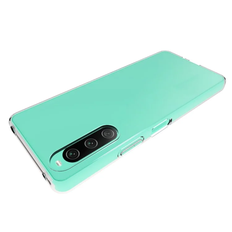 10 pièces / Paquet pour étui de téléphone portable Sony Xperia 10 V Soft TPU sans filigrane transparent