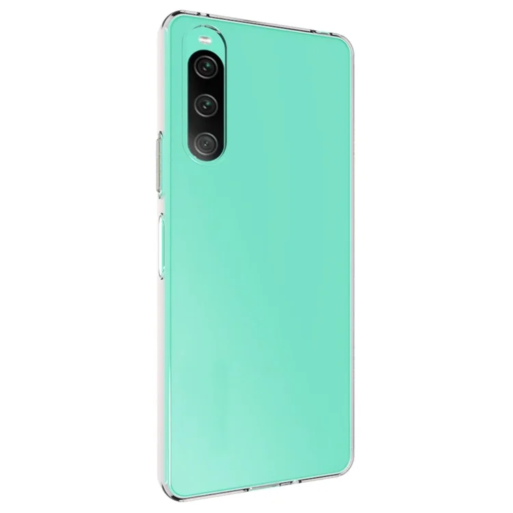 10 pièces / Paquet pour étui de téléphone portable Sony Xperia 10 V Soft TPU sans filigrane transparent