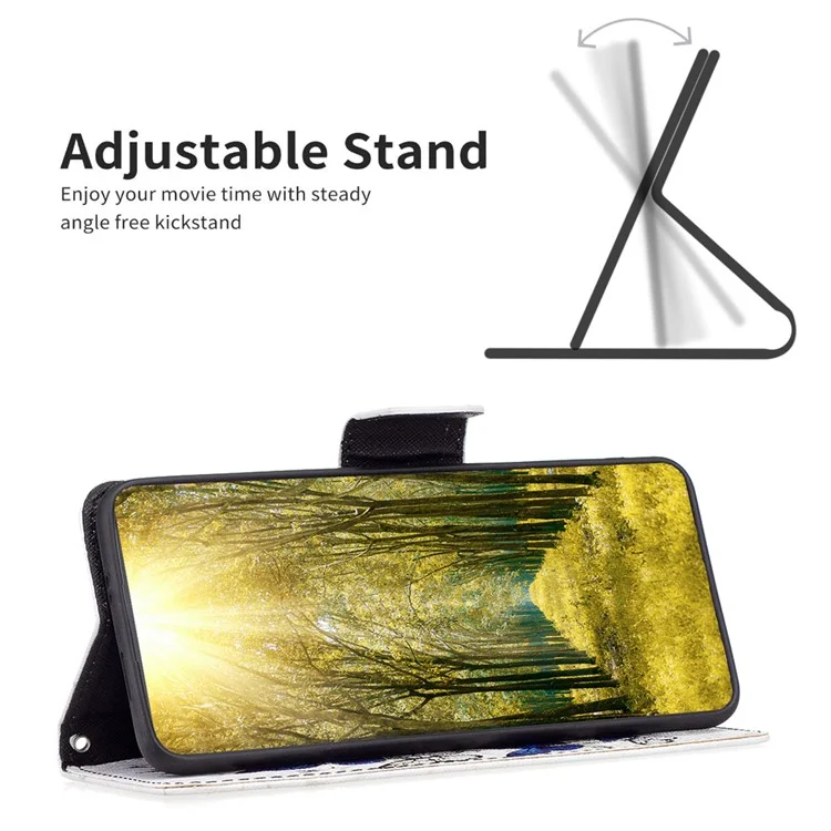 Para Xiaomi 13 Lite / Civi 2 5G Funda Cartera Teléfono con Estampado Impreso de Piel de PU y Tapa Abatible - Mariposas