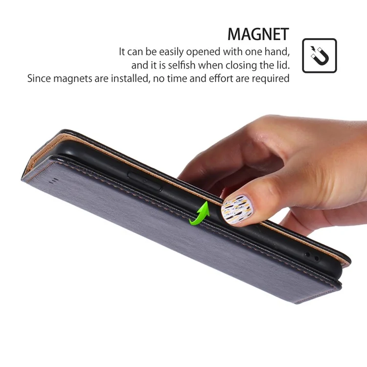 Para Motorola Moto G53 5G / G13 4G / G23 4G Funda de cuero PU con soporte magnético de cierre automático, a prueba de caídas - Negro