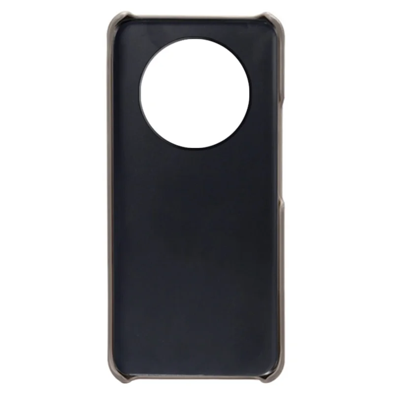 For Honor Magic5 Pro Calf Texture Phone Case Leather Coated PC Phone Cover - Grey